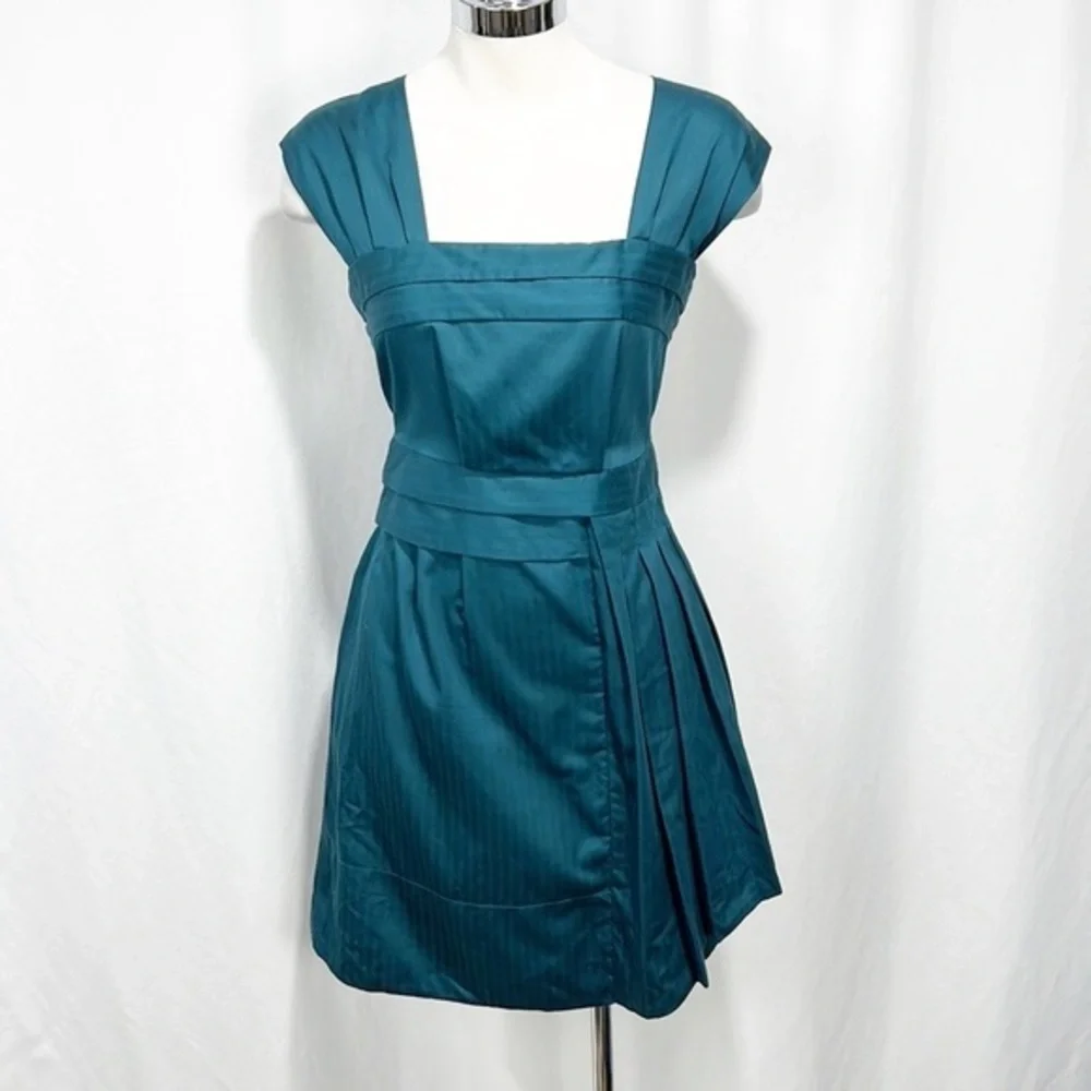 MARC by Marc Jacobs Sleeveless Square Neckline Fit and Flare Teal Dress size 0